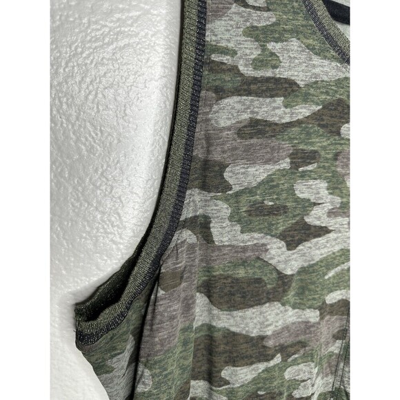 NEW Democracy Tank Dress Womens 2X Green Camo Sleeveless Pullover Casual Stretch - Picture 2 of 7